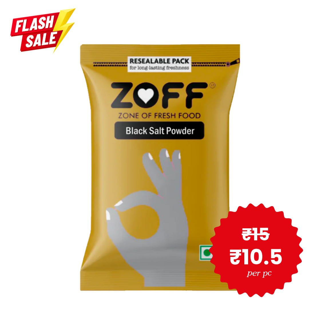 Zoff Black Salt Powder 100Gm