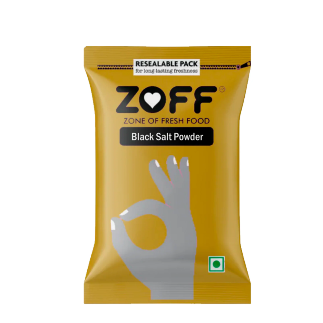 Zoff Black Salt Powder 100Gm