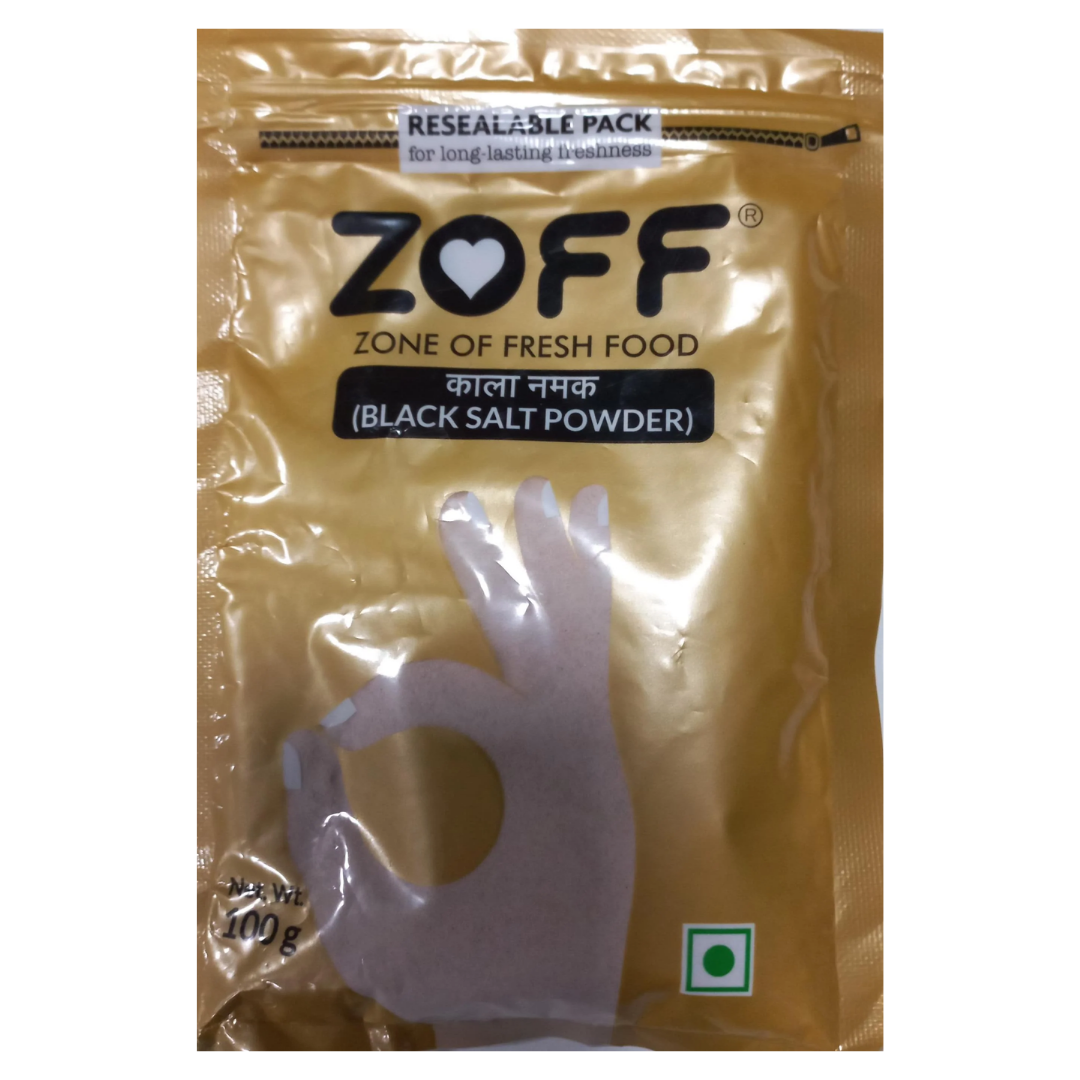 Zoff Black Salt Powder 100Gm