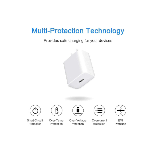 20 Watt Fast Charging Adapter Type-C For iphone 11,12,13,14 series wi - Shop authentic Indian Electronics by Havein
