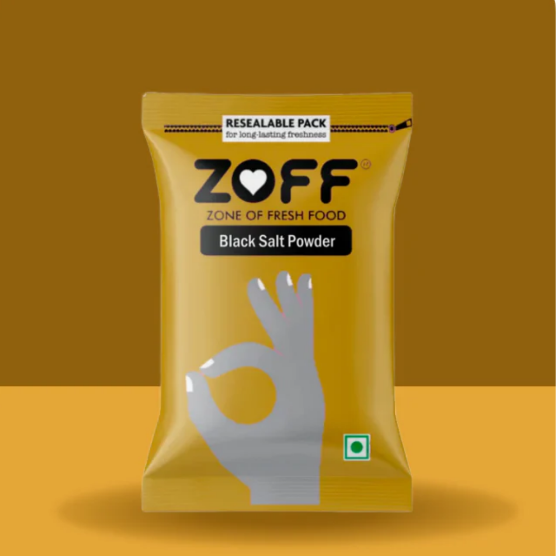 Zoff Black Salt Powder 100Gm