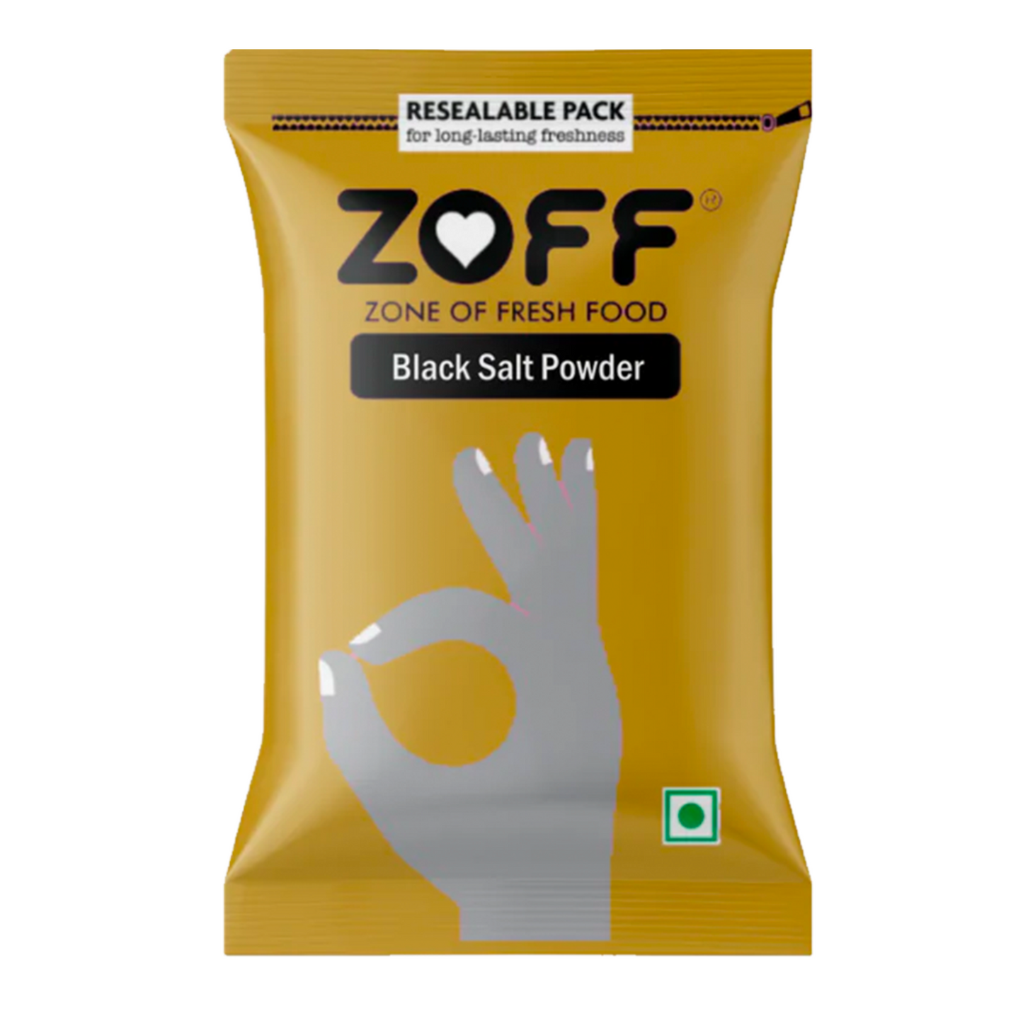 Zoff Black Salt Powder 100Gm