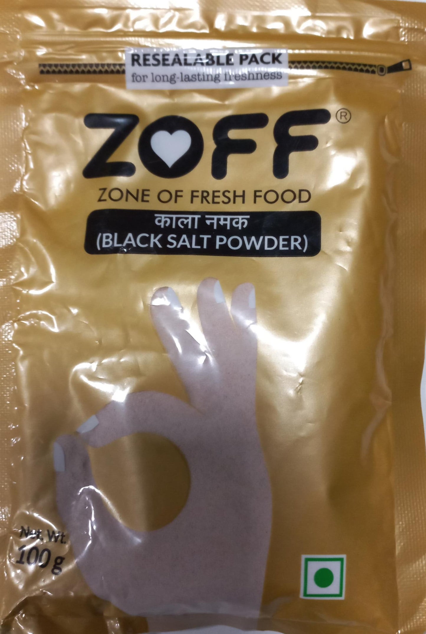 Zoff Black Salt Powder 100Gm