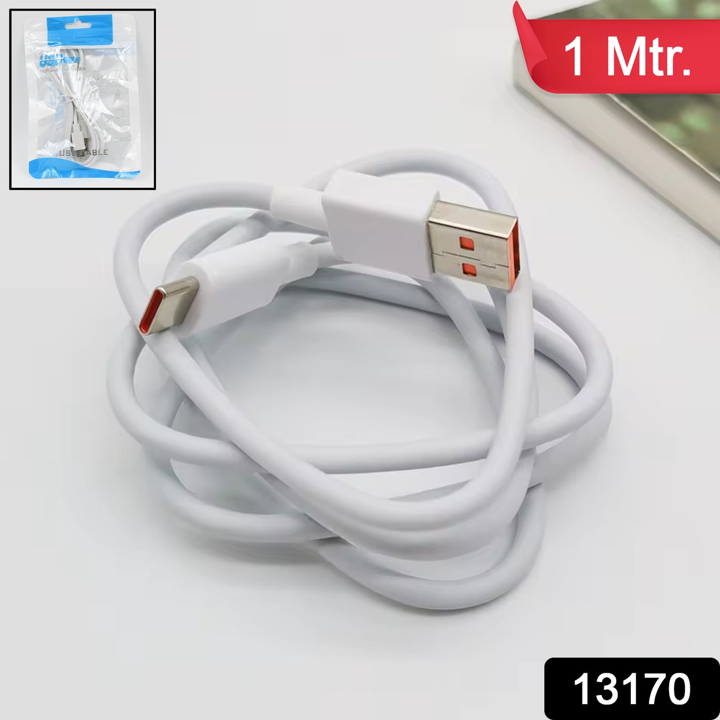 Type C Data Cable Fast Charging Cable (1 Mtr. 1 Pc)