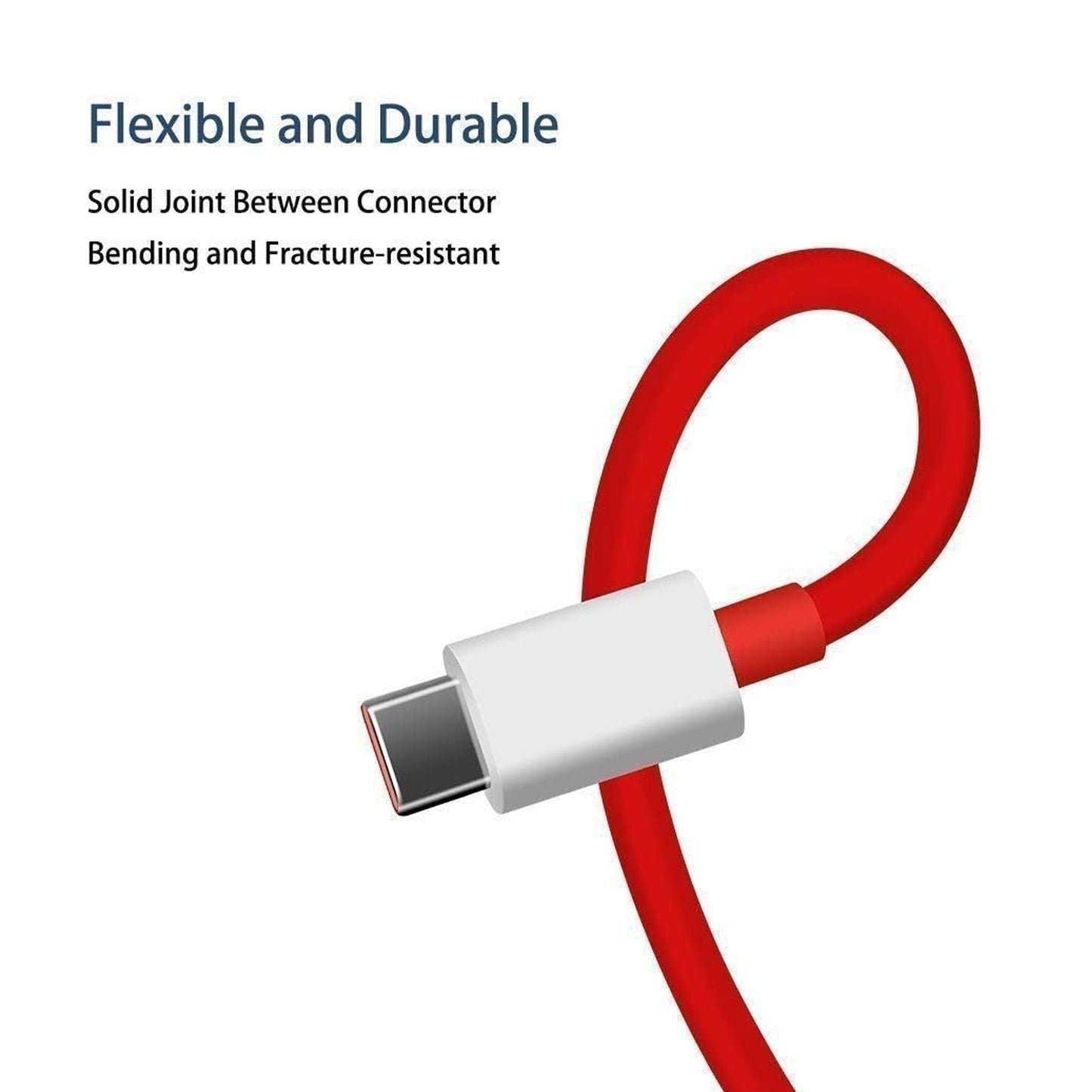 6036 Unique Type C Dash Charging Usb Data Cable Fast Charging Cable Data Transfer Cable For C Type Mobile Use 1 Meter ( Red )