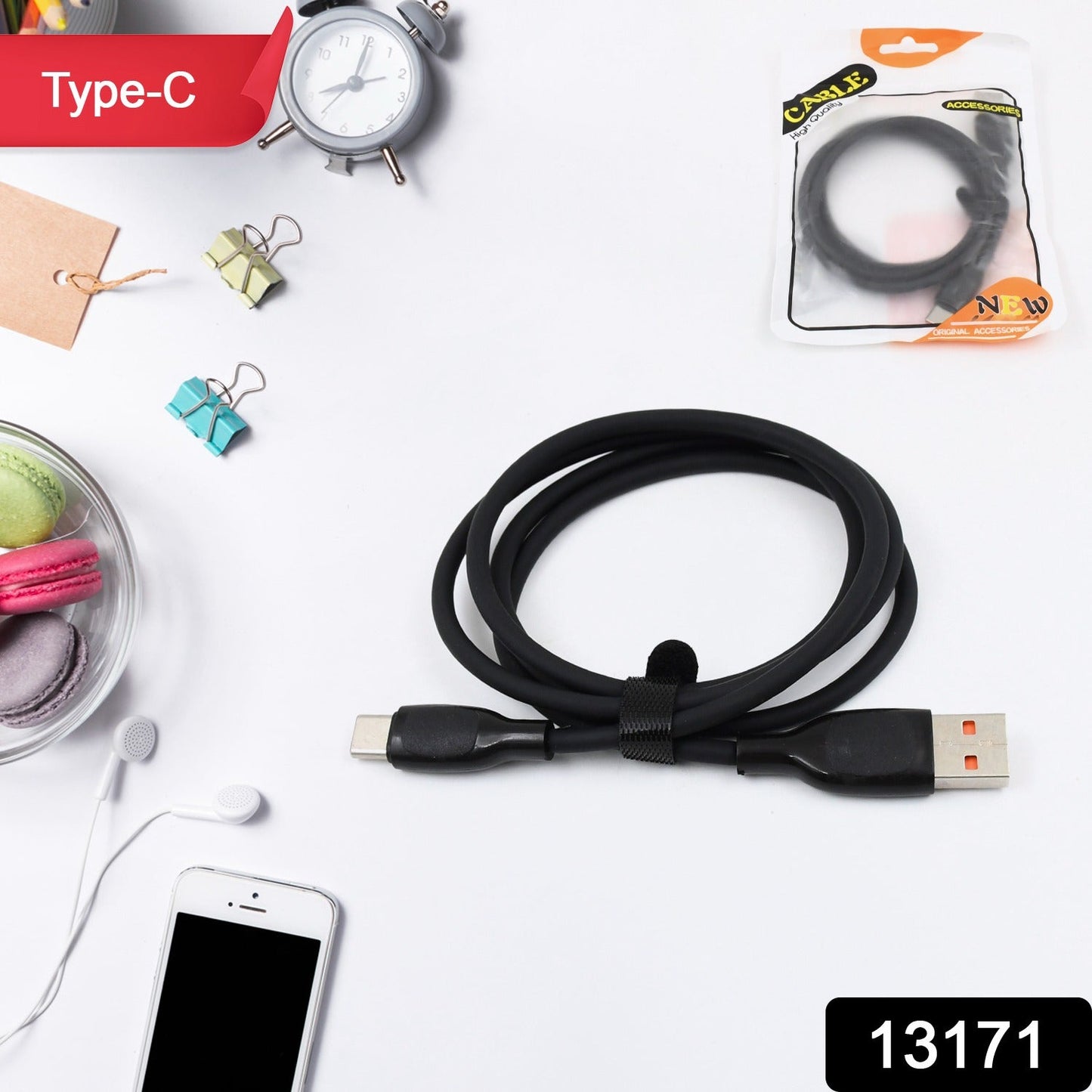 Type C Data Cable Fast Charging Cable (1 Mtr. Approx 1 Pc)
