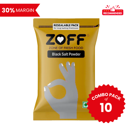 Zoff Black Salt Powder 100Gm