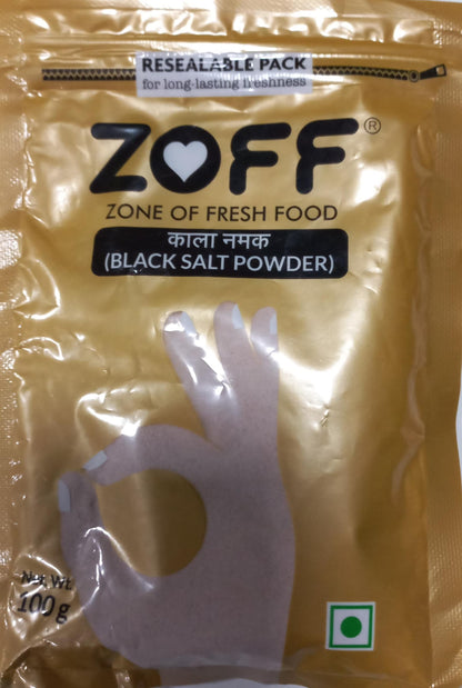 Zoff Black Salt Powder 100Gm